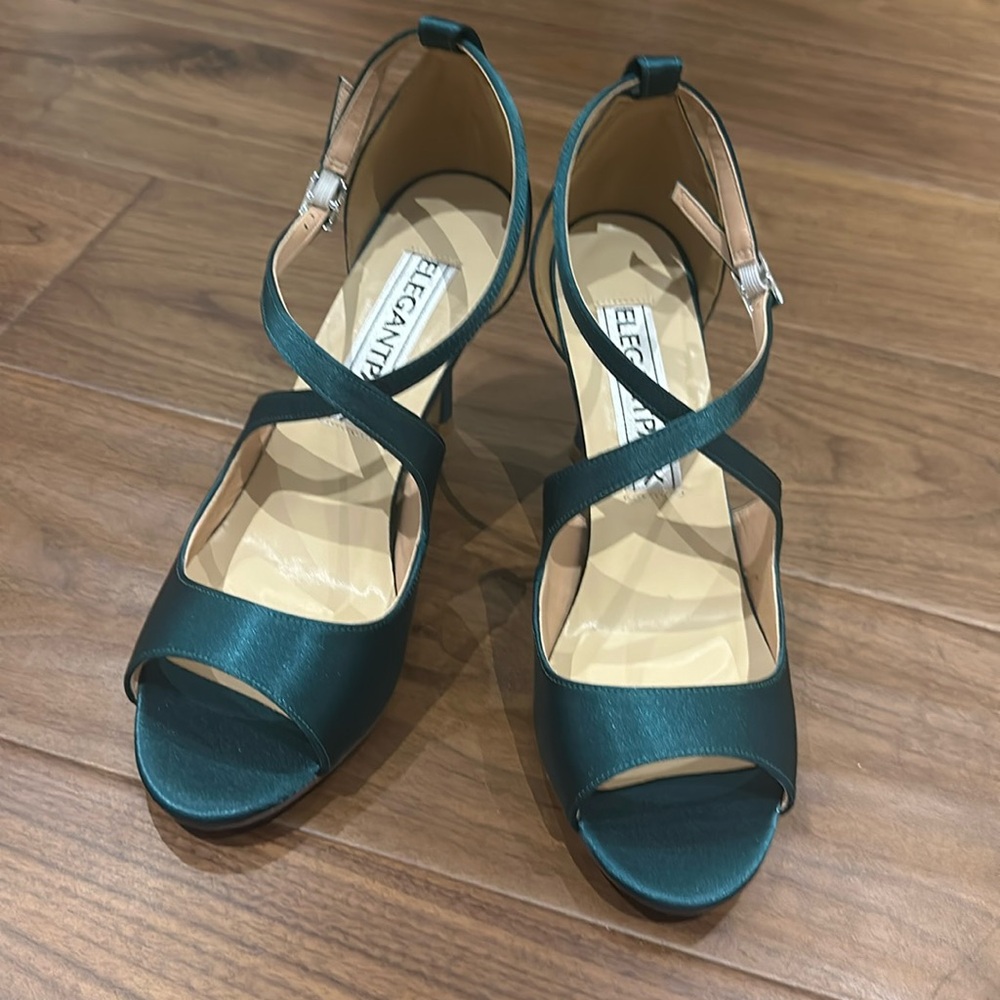 Woman’s brand new shoes.